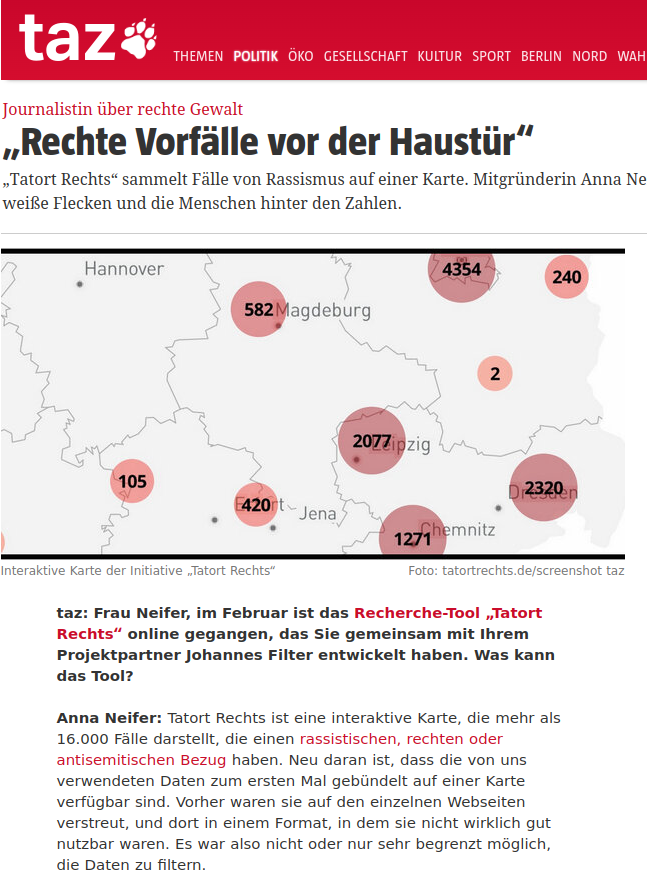 Anna_Neifer_Interview_TAZ_Zeitung_Weiße_Flecken_Rechte_Gewalt_Tatort_Rechts